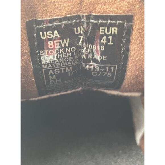 WOLVERINE BEDFORD OXFORDS Men's NEW Work Shoe Brown US Size 8 EW NIB - Picture 10 of 11